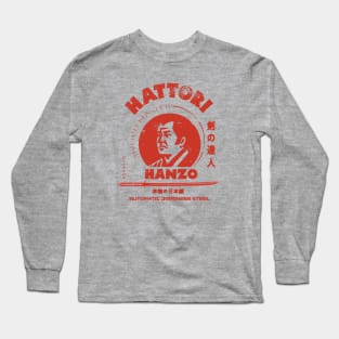 Hattori Hanzo Sword And Sushi Vintage Design Long Sleeve T-Shirt